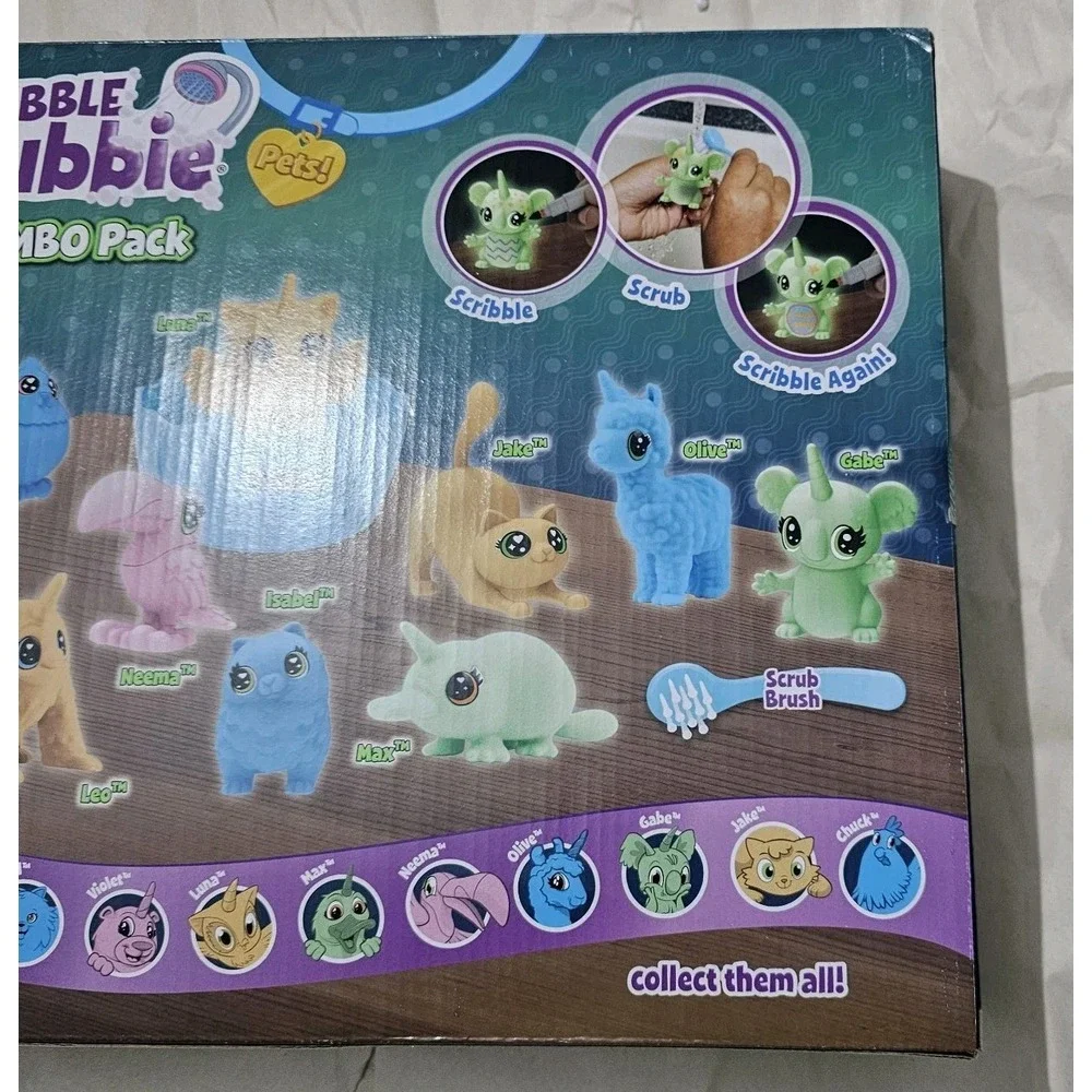 Crayola Scribble Scrubbies Glow‎ Combo Kit Adorable Little Pets Coloring Kit NEW